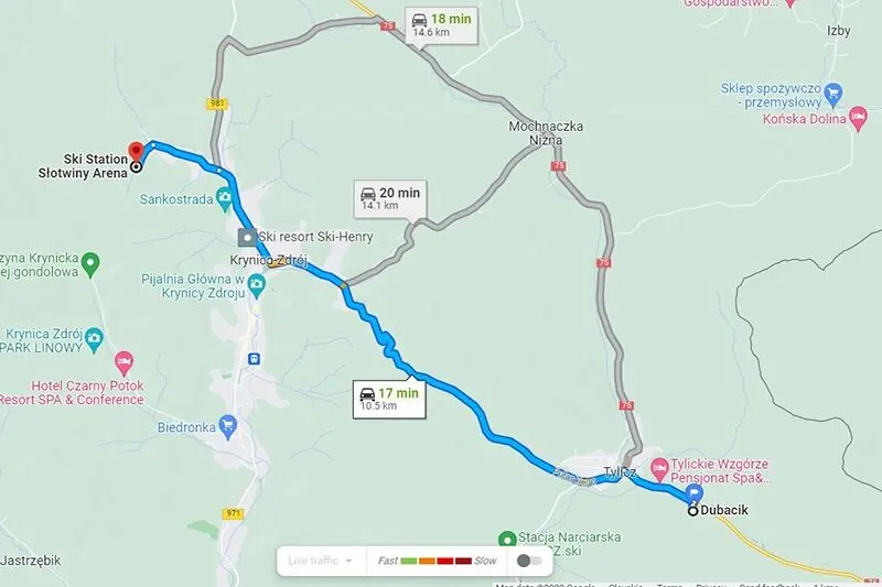 Map: Bicycle routes and bicycle rentals