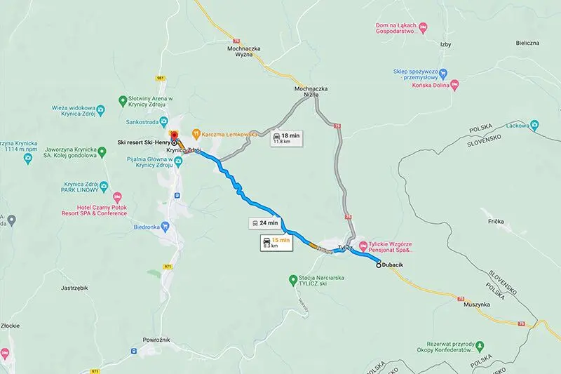 Map: Henryk-Ski